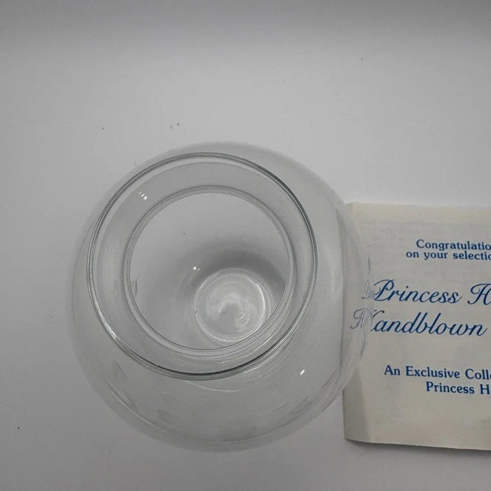 Princess House Inc Heritage Collection 411 Handblown Etched Accent‎ Vase